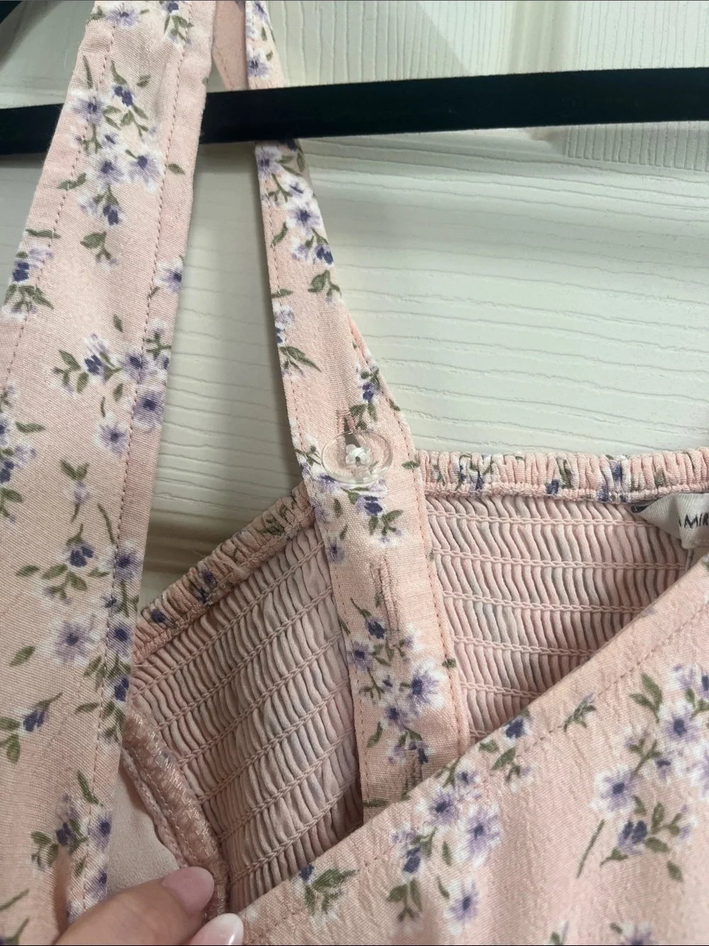 American Eagle Outfitters Light Pink Floral Chemise